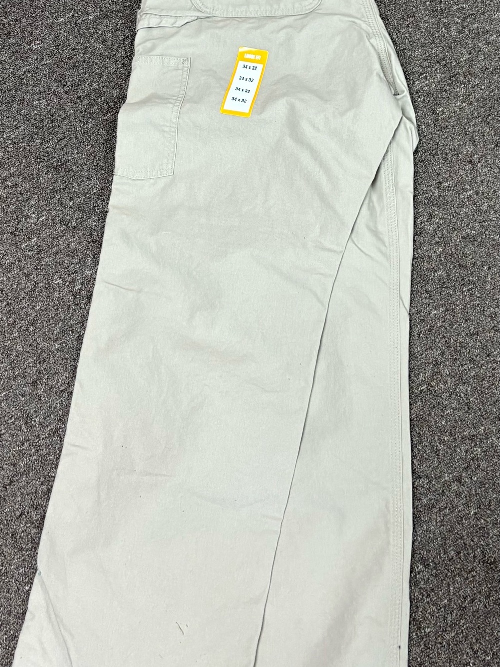 Carhartt Tan Loose Fit Canvas Utility Work Pants - Picture 5 of 5